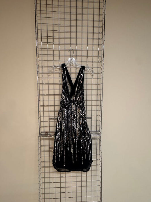 Short Black Sequin Dress