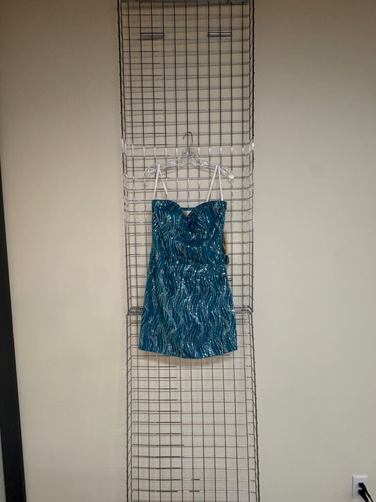 Short Blue Sequin Dress