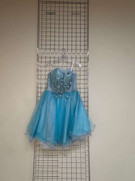 Short Blue Formal Dress