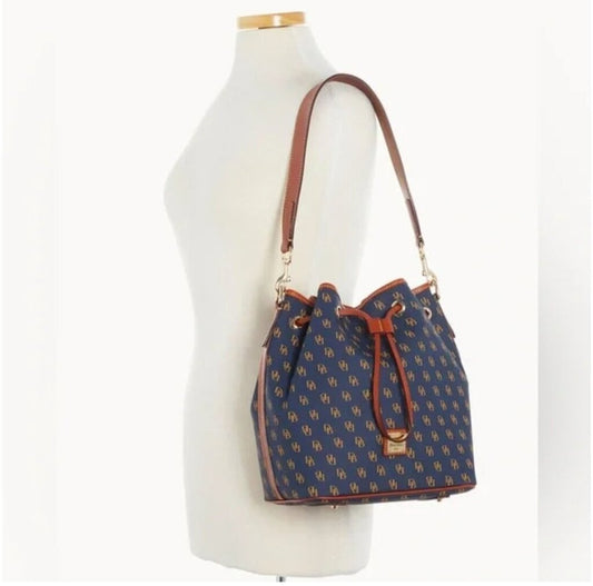Dooney & Bourke Gretta Drawstring - Navy, NWT