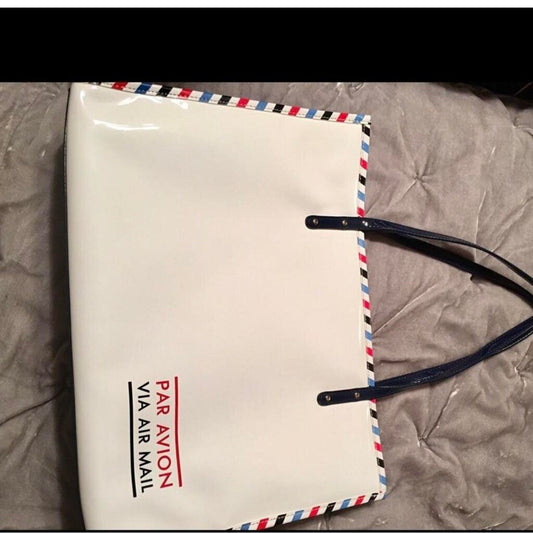 KATE SPADE PAR AVION VIA AIR MAIL TOTE BAG