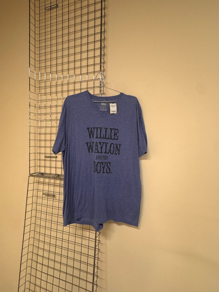 Willie Waylon & Boys V-neck Tee 2XL