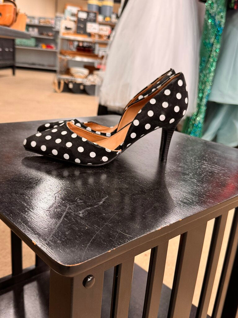 Lane Bryant Polka Dot Heels sz 9