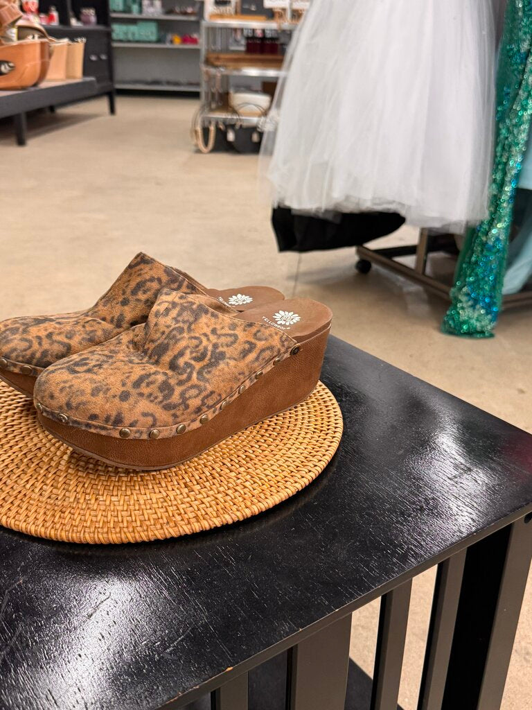 Leopard Clogs