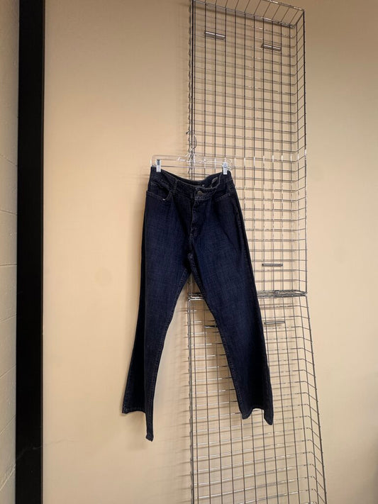 Mid rise boot cut jeans