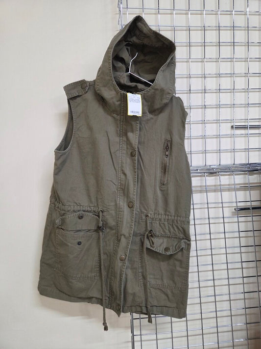 Zenana Sleeveless Zip Vest sz S