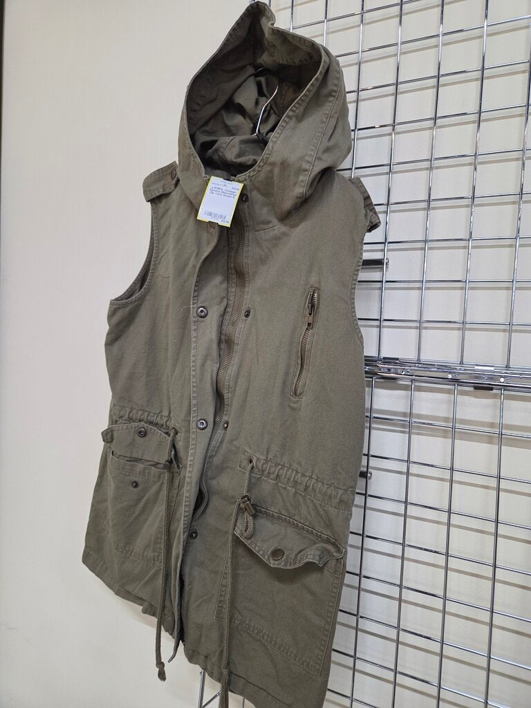 Zenana Sleeveless Zip Vest sz S