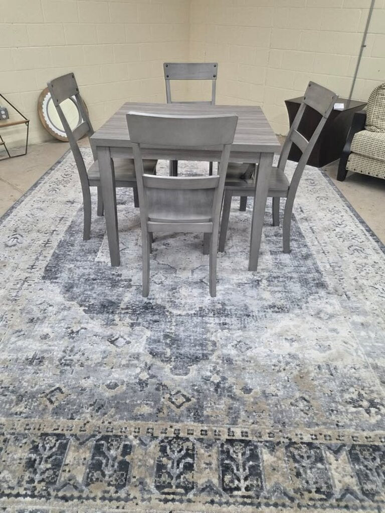 Large blue area rug (LaZBoy) 12 x 8.5'