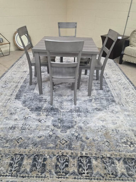 Large blue area rug (LaZBoy) 12 x 8.5'