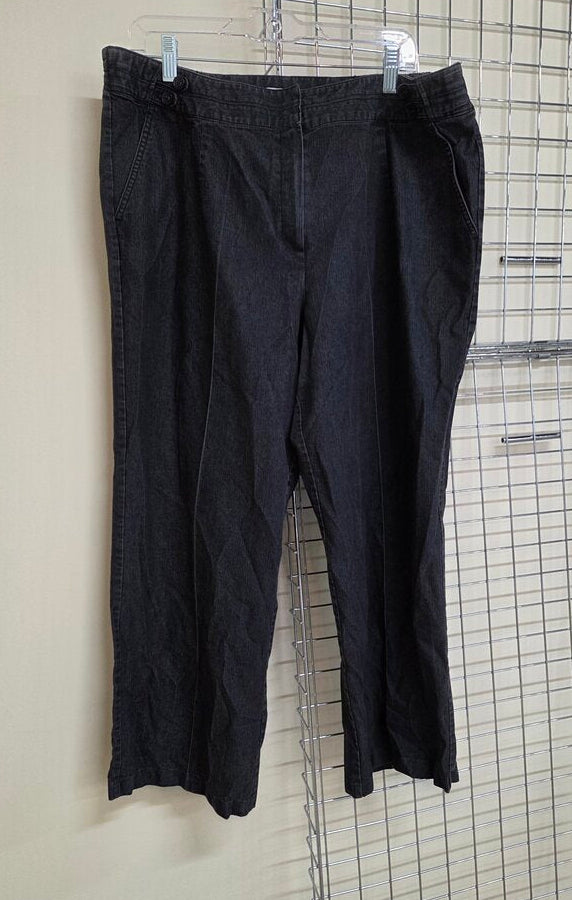 Dress Barn Stretch Denim Slacks sz 18