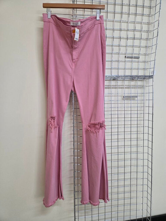 Dusty Rose Bell Bottoms