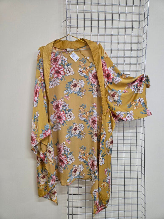 Mustard Floral Kimono