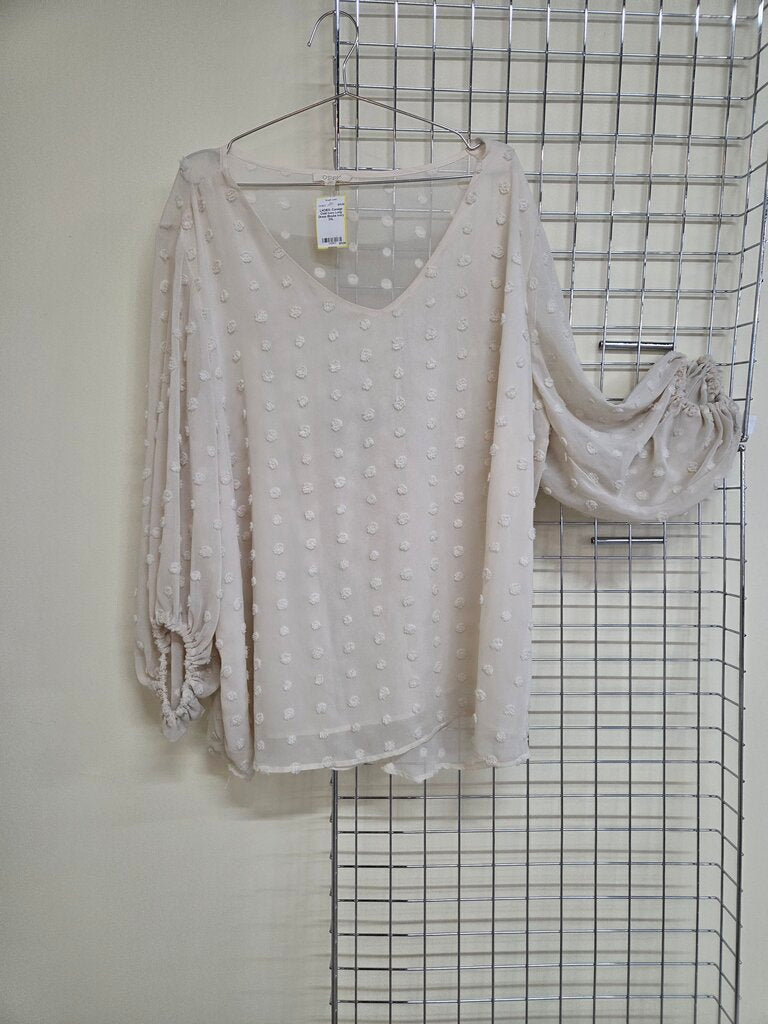 Ivory Long Dress Blouse