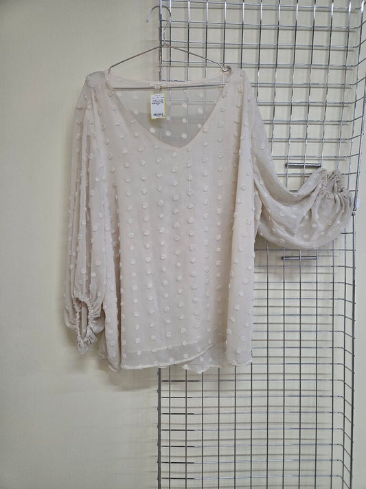 Ivory Long Dress Blouse