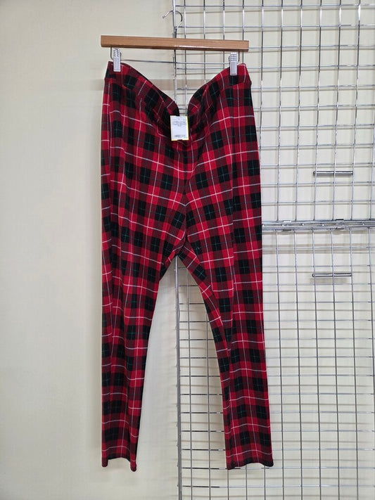 Red Plaid Leggings
