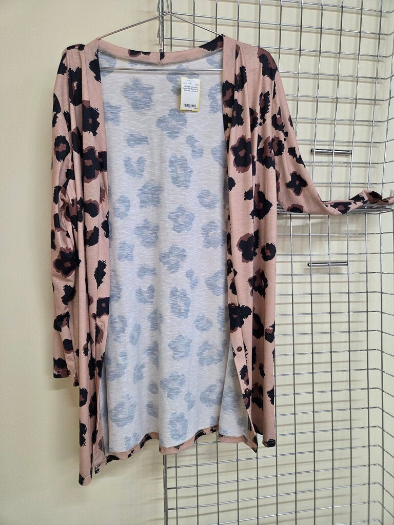 Leopard Button up Kimono