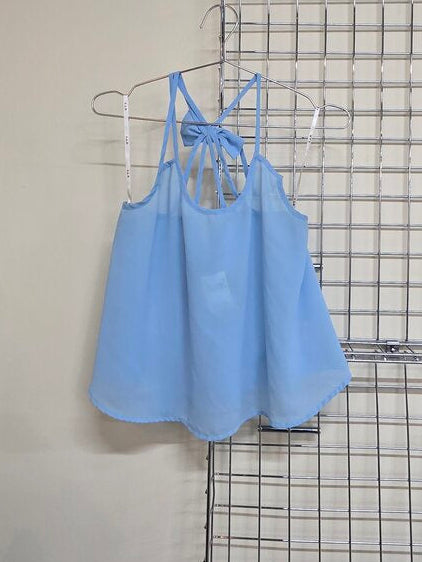 E&M Sheer Halter Summer Top sz S