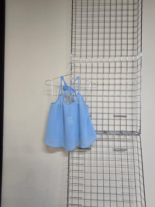 E & M Sheer Halter Summer Top