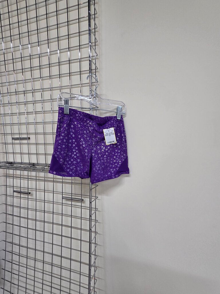 Girls Purple Athletic Short