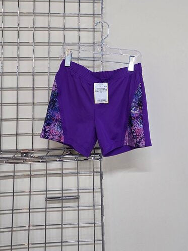 Girls Purple Athletic Short