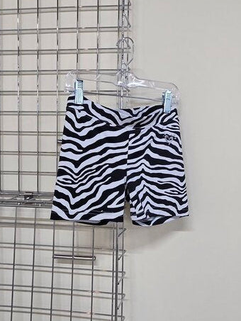 Justice Zebra Shorts sz 7