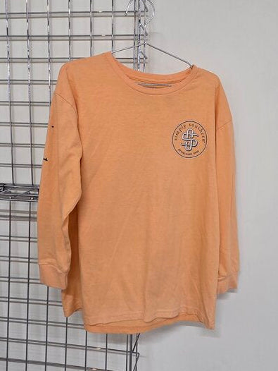 Simply Southern Long Sleeve Orange Tee YM