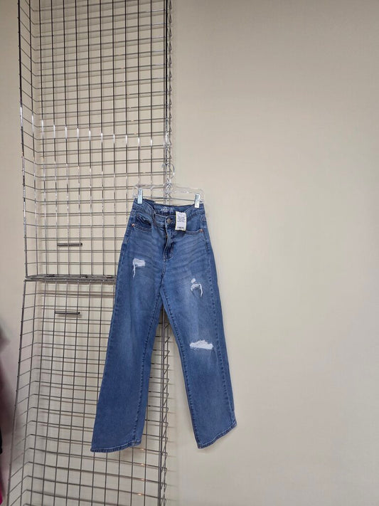 Girls Jordache straight distressed Bluejeans