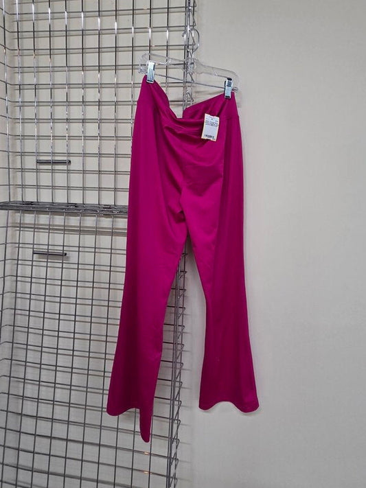 Girls hot pink flare leggings