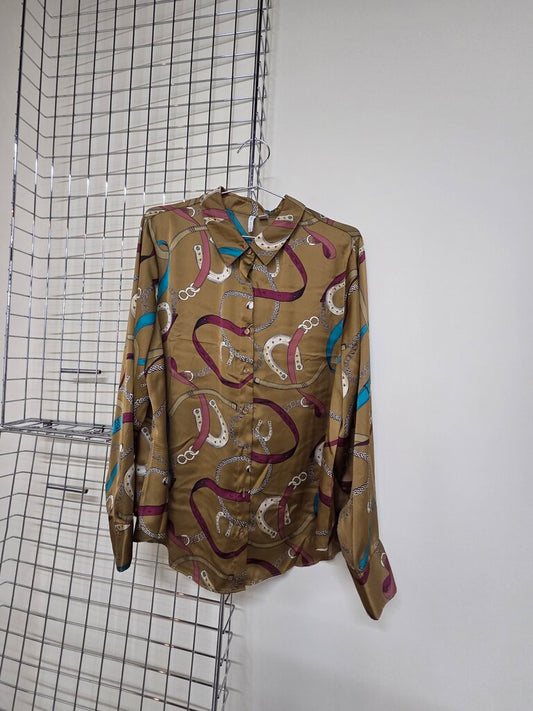 Cato Silk Button Up Shirt