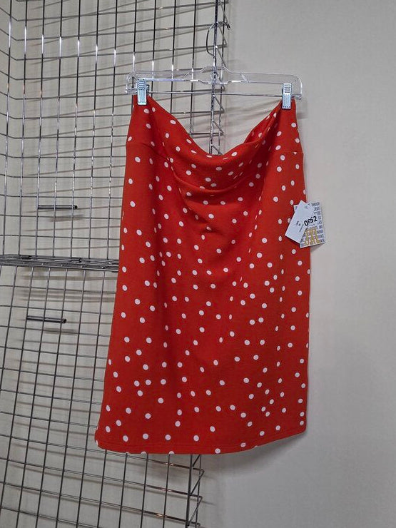 LuLaRoe Red & White Polka Dot Skirt 3X