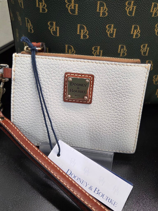 Dooney Top Card Wristlet- Ivory