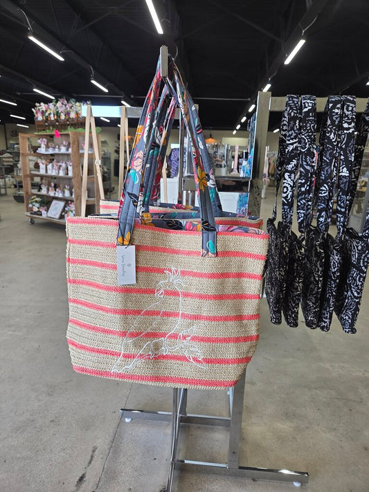 Vera Bradley Straw Beach Bag