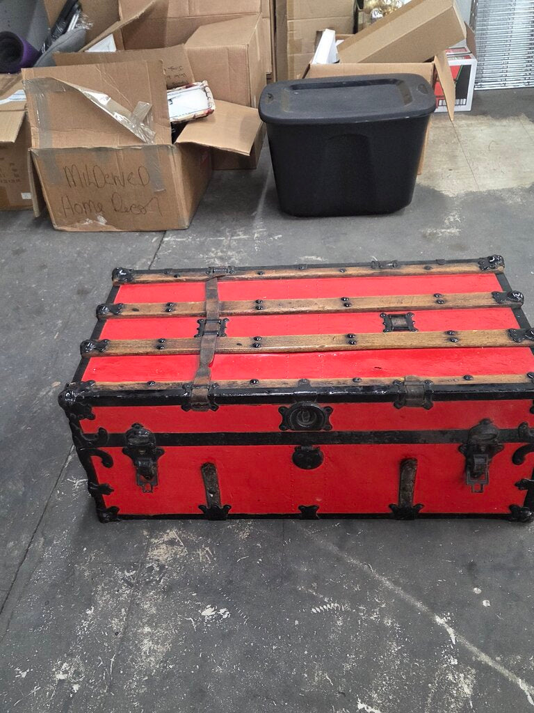 Painted Red Trunk