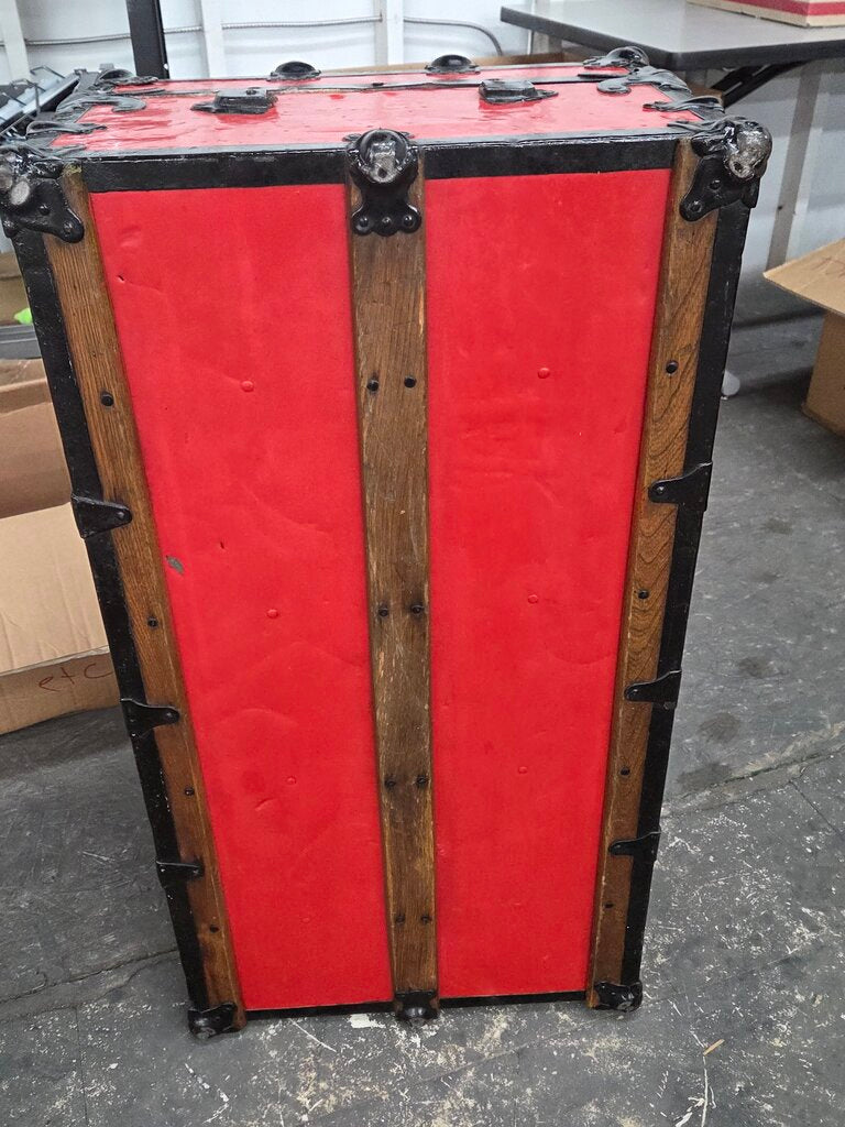 Painted Red Trunk