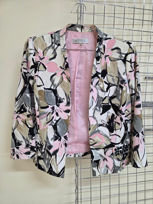 'Kasper' Spring Jacket w/ Embellished Pockets
