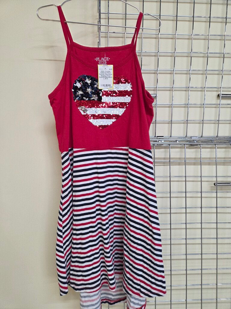 'Childrens Place' Patriotic Sleeveless Strappy Dress