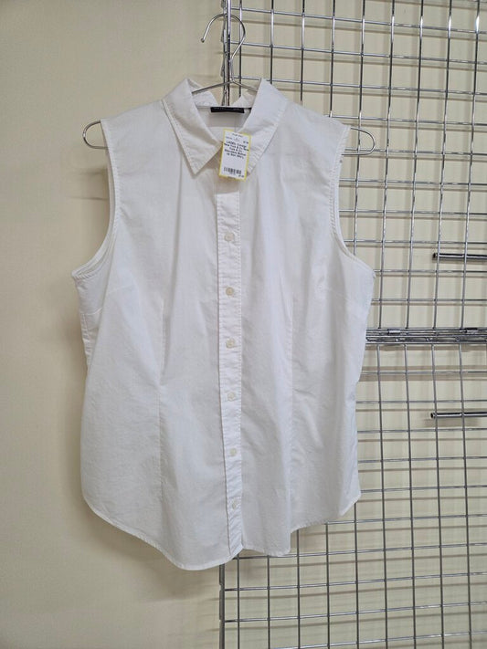 New York & Co. Sleeveless Button-Up Shirt