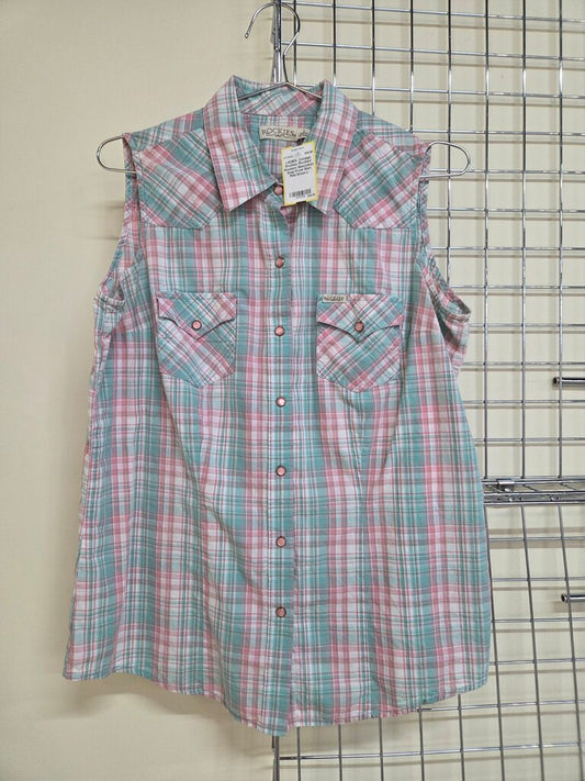 'Rockies' Western Sleeveless Snap Front Shirt