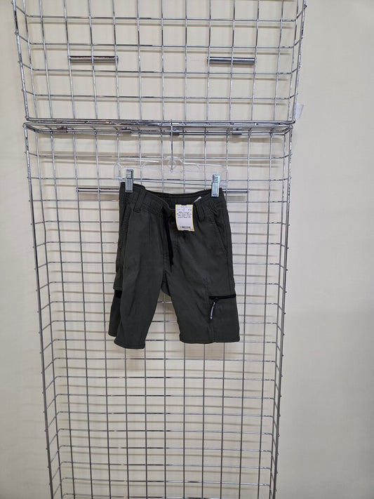 Boy's Green Shorts with zipper cargo pocket
