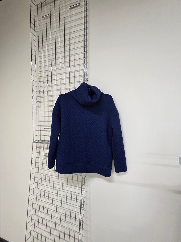 Women's Gap Fit Navy Quilted Turtleneck