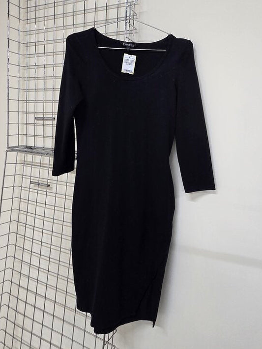 Women's long sleeve black EXPRESS dress sz S