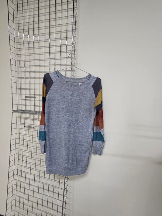 Long Sleeve Grey Tunic Sweater