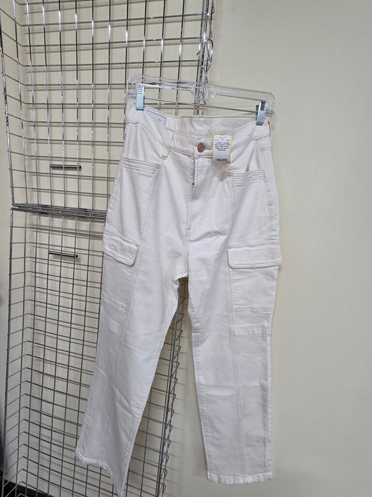 Women's GAP White High Waist Wide Leg Jeans