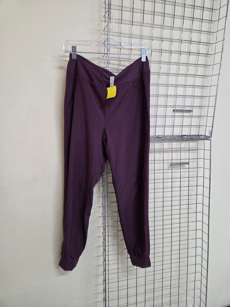 Women's Marron Lined Joggers