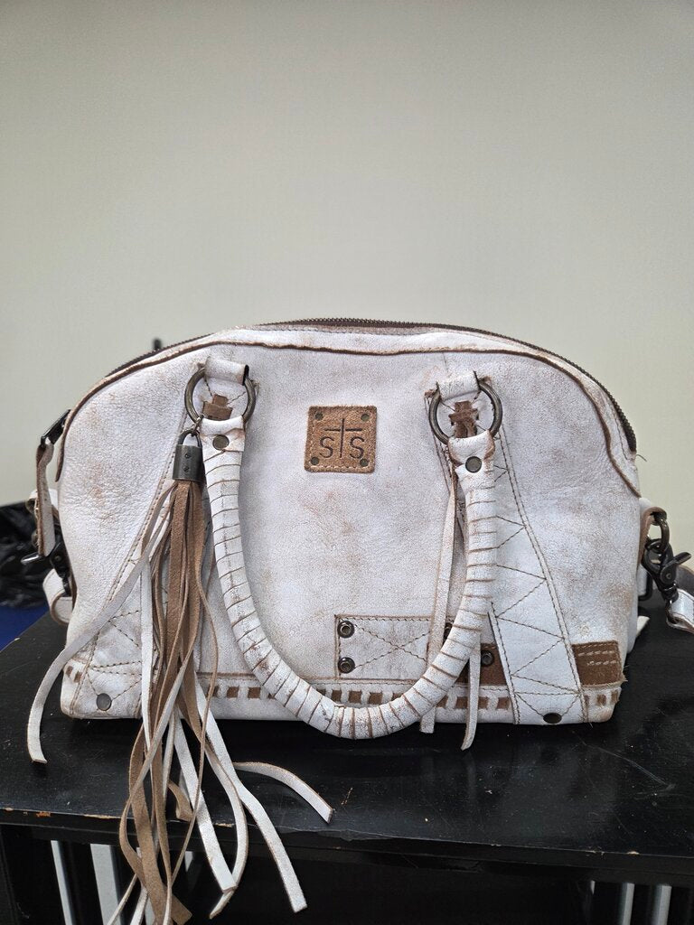 'StS Ranchwear Cremello Sansa Leather Satchel