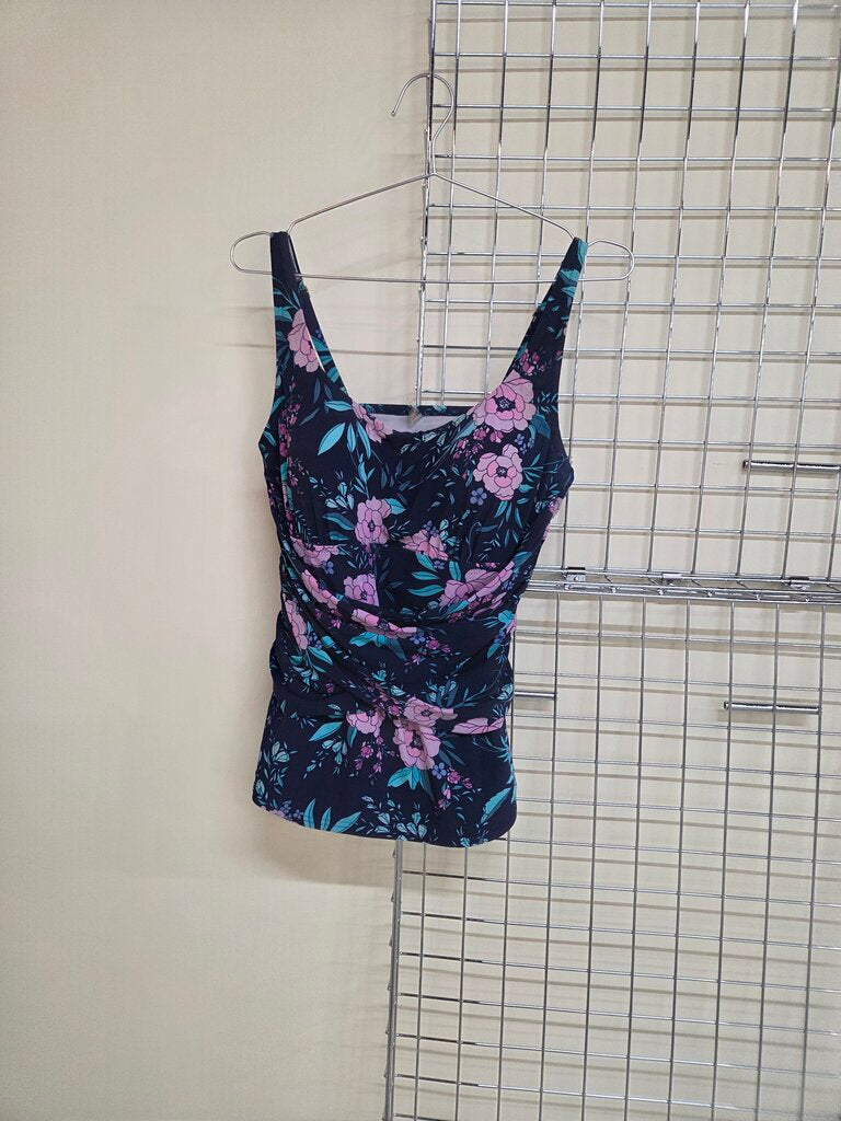 Women's Lands End Tankini Top sz 14