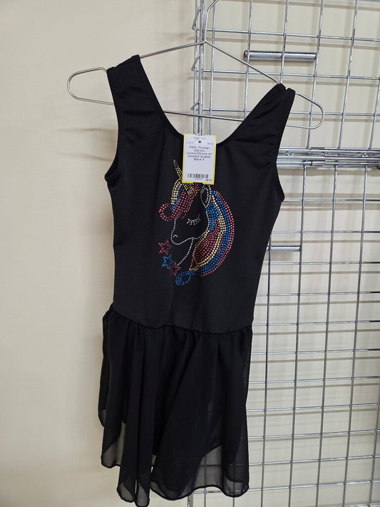 Unicorn Leotard/Dress w/ Jeweled Graphic
