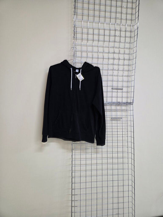 Black Zipper Hoodie