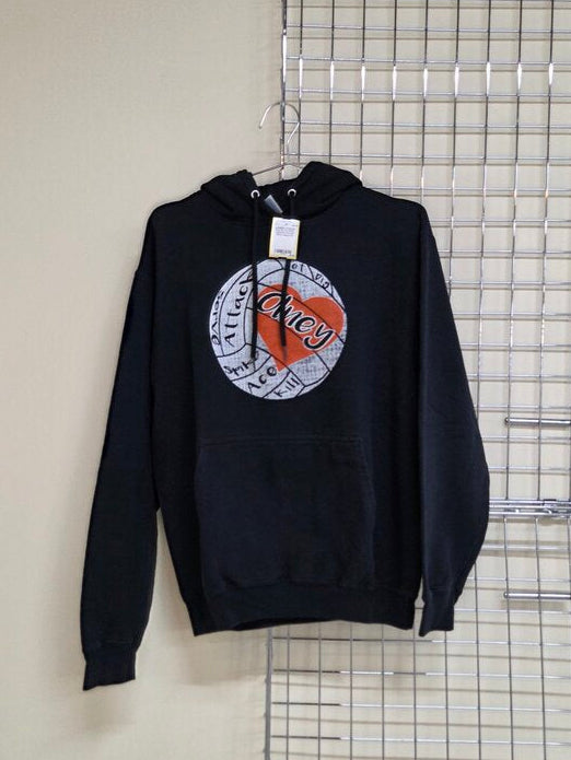 Olney Vollyball Hoodie- Black Med.