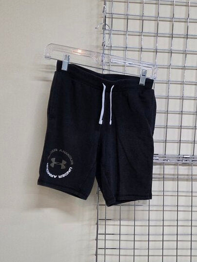 Boys Under Armour Black Cotton Shorts YM